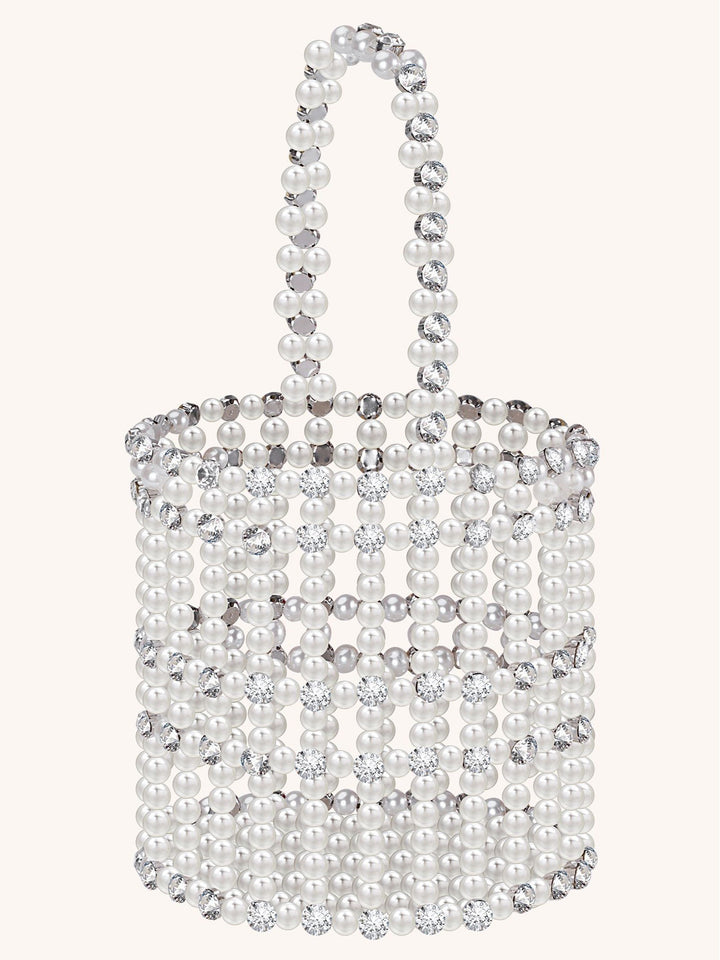 Miss circle pearl diamond mini handbag - Marian Style Boutique