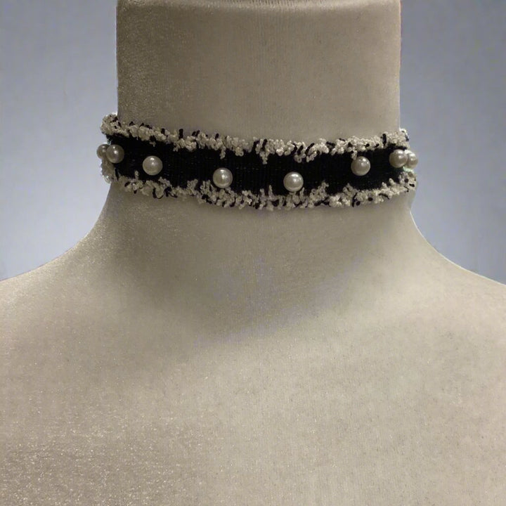Choker with Pearl Accents - Marian Style Boutique