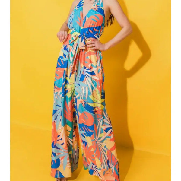 Jumpsuits - A printed women jumpsuit featuring - Marian Style Boutique