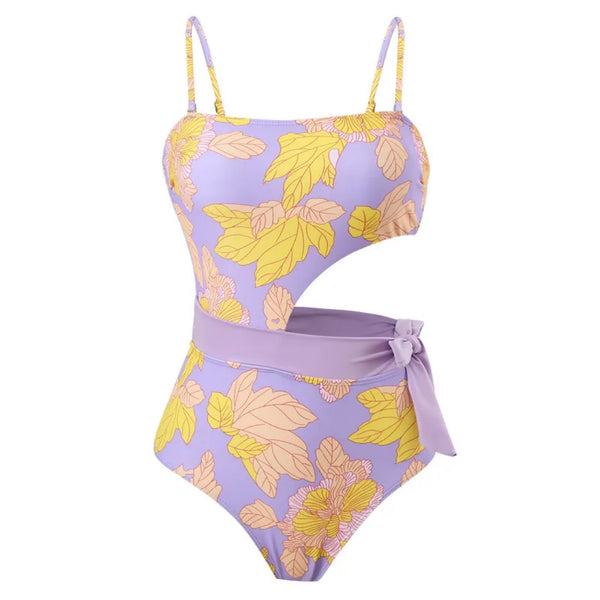 Women's Fashion Ditsy Floral Backless One Piece - Marian Style Boutique
