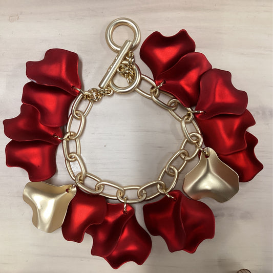 Bracelet- metallic red