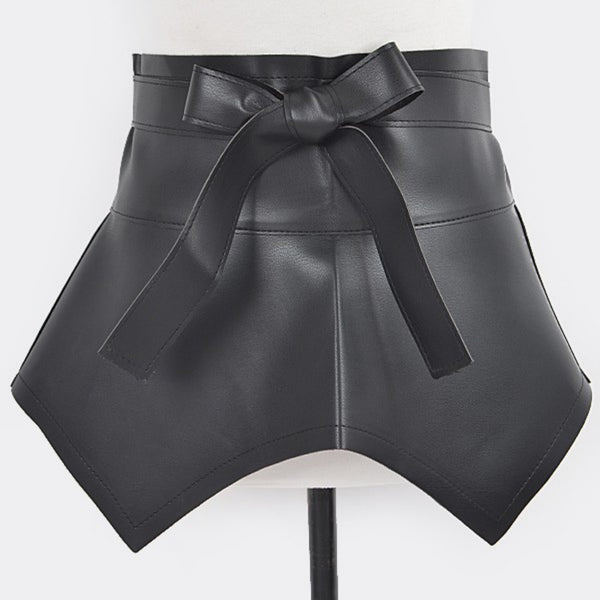 Faux Leather Skirt Belt - Marian Style Boutique