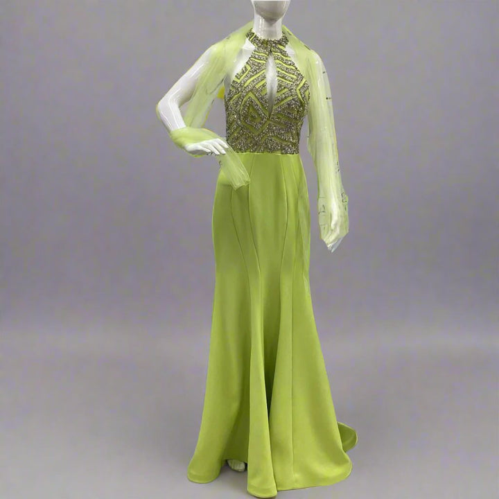 green apple maxi dress - Marian Style Boutique