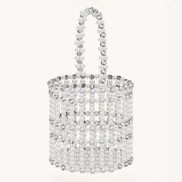 Miss circle pearl diamond mini handbag - Marian Style Boutique