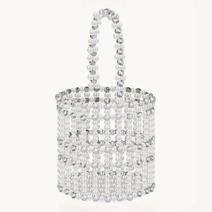 Miss circle pearl diamond mini handbag - Marian Style Boutique