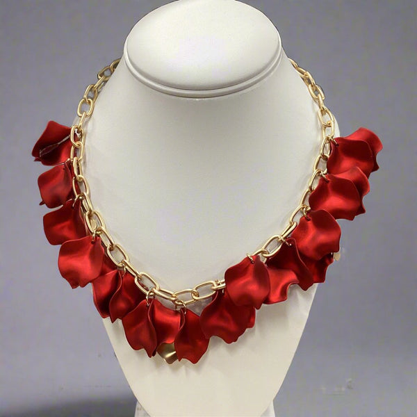 Necklace - red - Marian Style Boutique