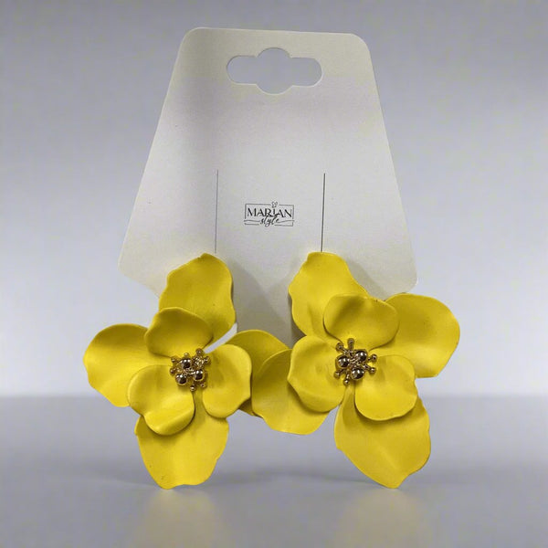 Earring/yellow - Marian Style Boutique