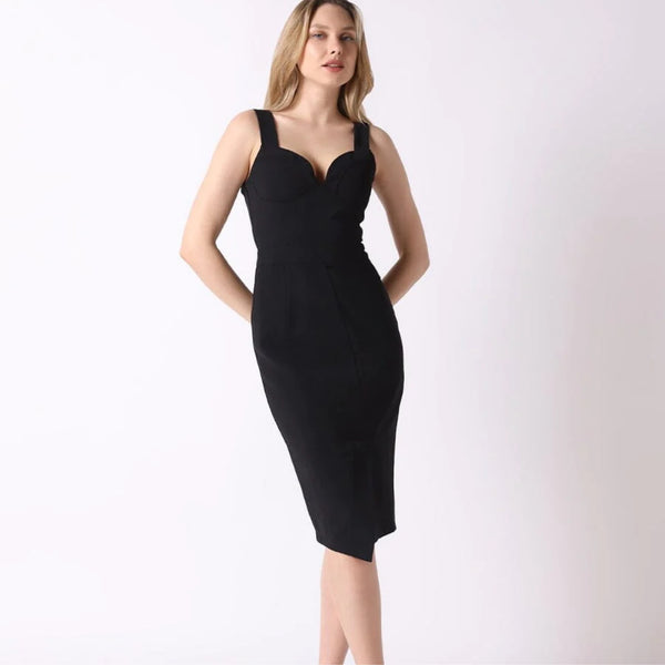 Sleeveless Sweetheart Neckline Dress - Marian Style Boutique