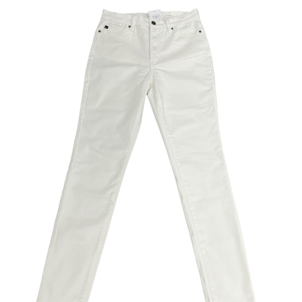 Jeans- skinny white jeans cuffed - Marian Style Boutique