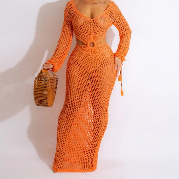 Cover ups -orange - Marian Style Boutique