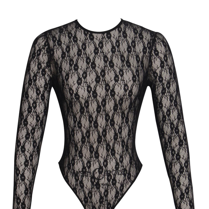 Maisie black lace long sleeve bodysuit - Marian Style Boutique