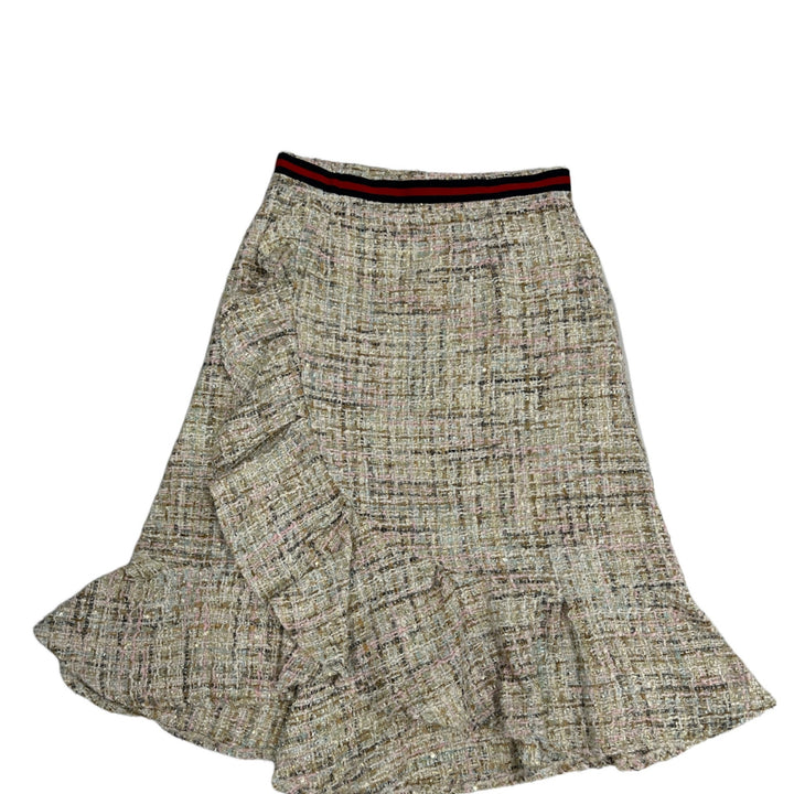 Skirt- Midi Skirt - Natural - Knee length - Marian Style Boutique