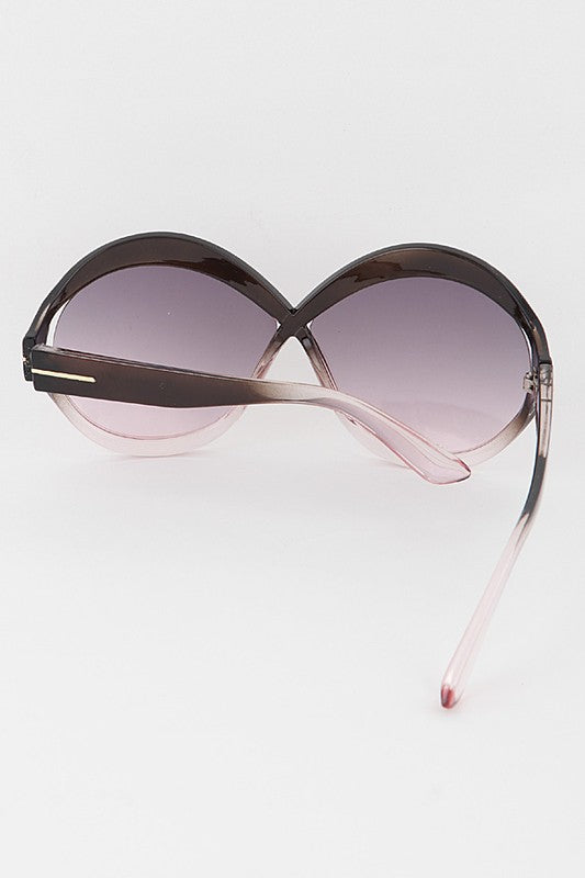 Curved Infinity Gradient Sunglasses - Marian Style Boutique