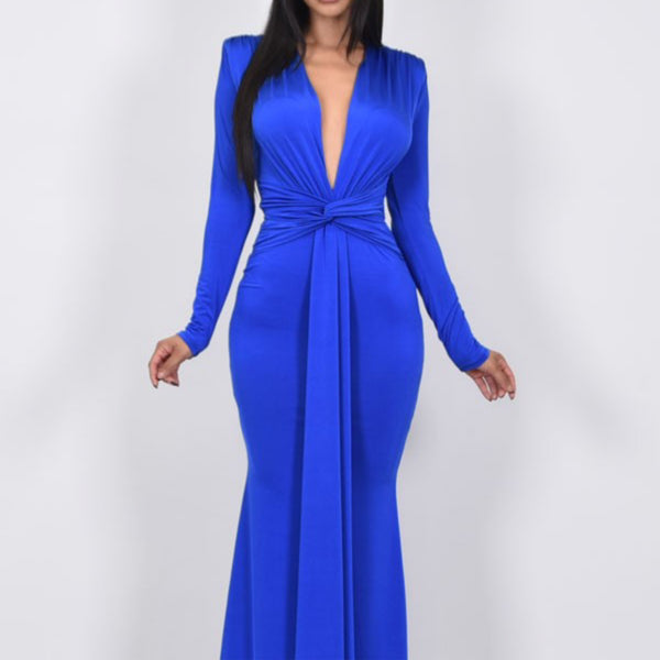 LONG SLEEVE MAXI DRESS - Marian Style Boutique