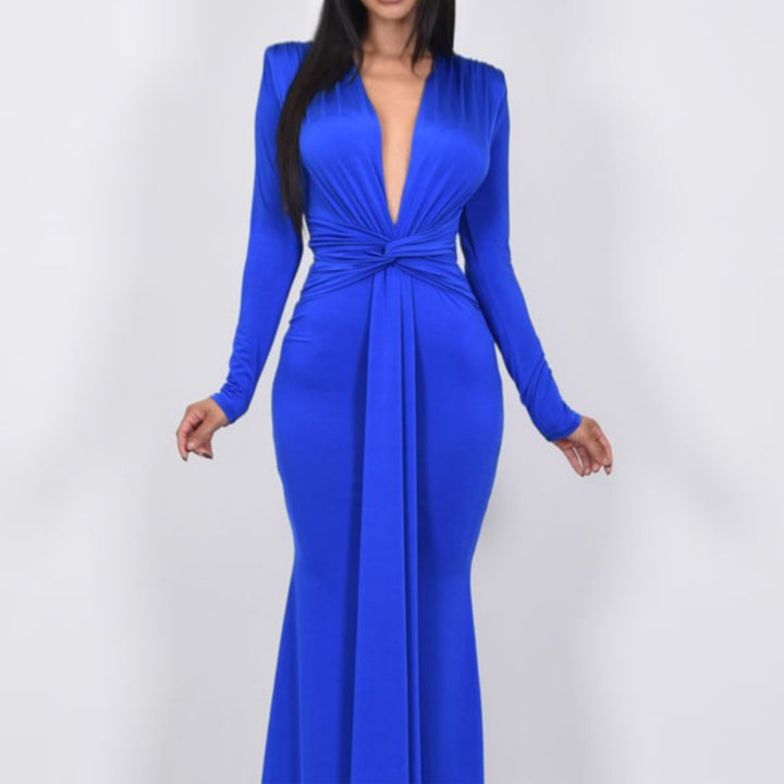 LONG SLEEVE MAXI DRESS - Marian Style Boutique