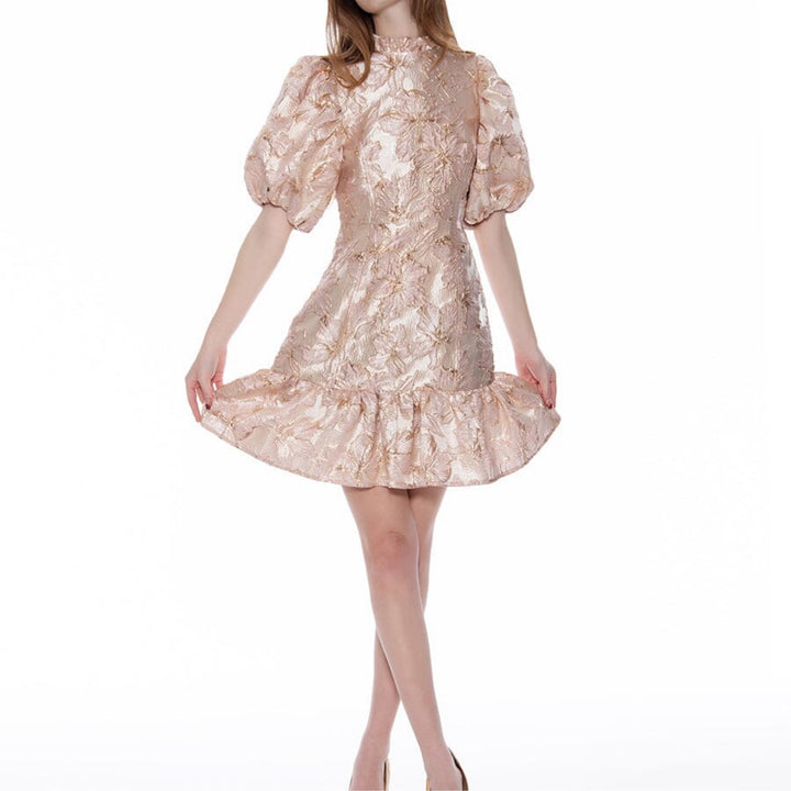 Dresses - Shiny Babydoll Style Big Puffy Mini - Marian Style Boutique