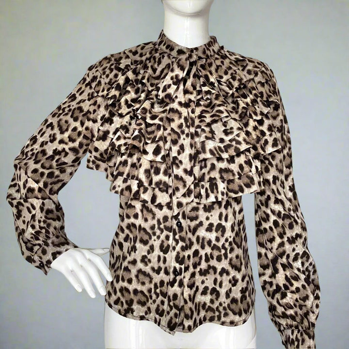 Blouses - Animal print blouses - Marian Style Boutique