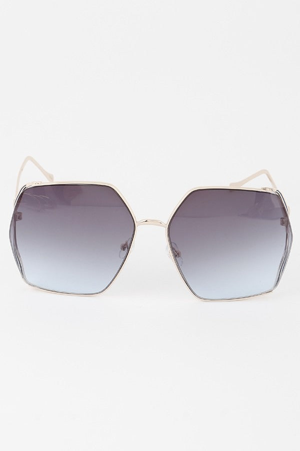 Luxury Stripe Geometric Sunglasses - Marian Style Boutique