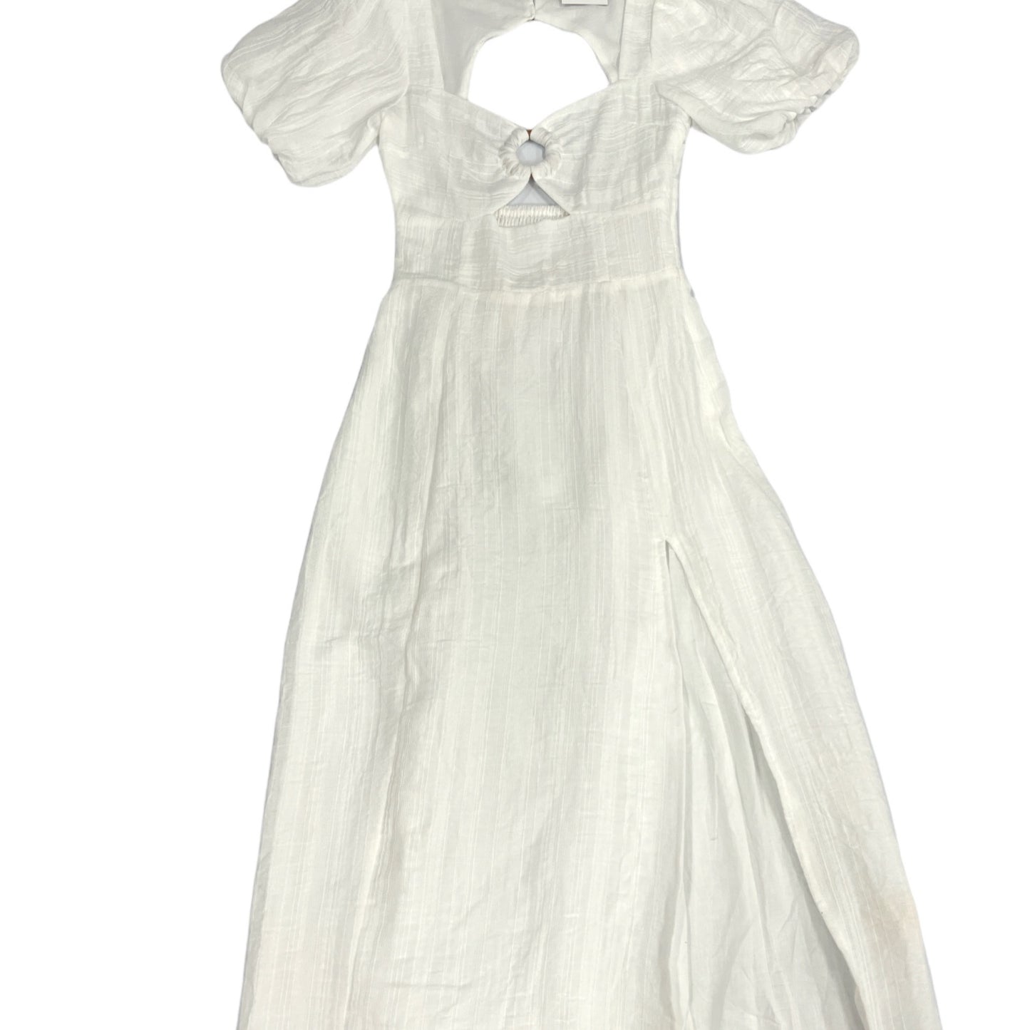 dress- long short sleeved white dress