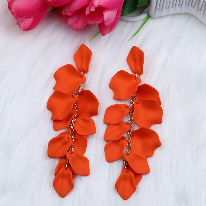 Elegant Retro Geometric Arylic Women's Drop Earrings - Marian Style Boutique