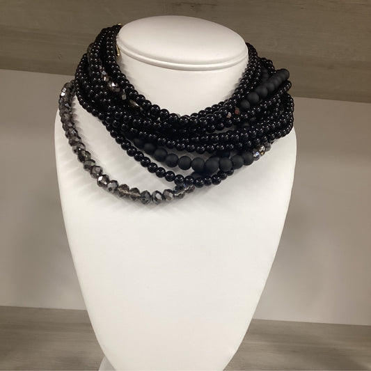 Necklace- Black Multi Strand Collar