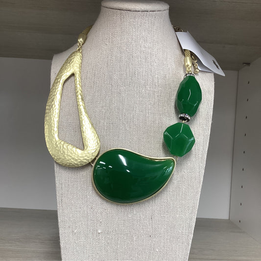 Green-Necklace with tassel