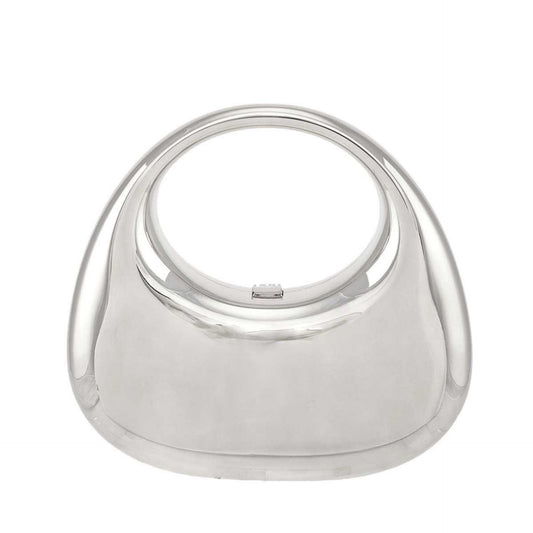 Handbags - Acrylic Half Moon Shape Transparent Rigid Bag