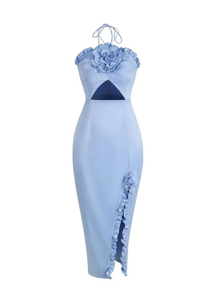 Marian Style Romantic pink floral gown - Marian Style Boutique
