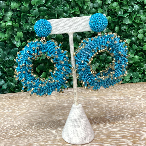 Earring/blue - Marian Style Boutique