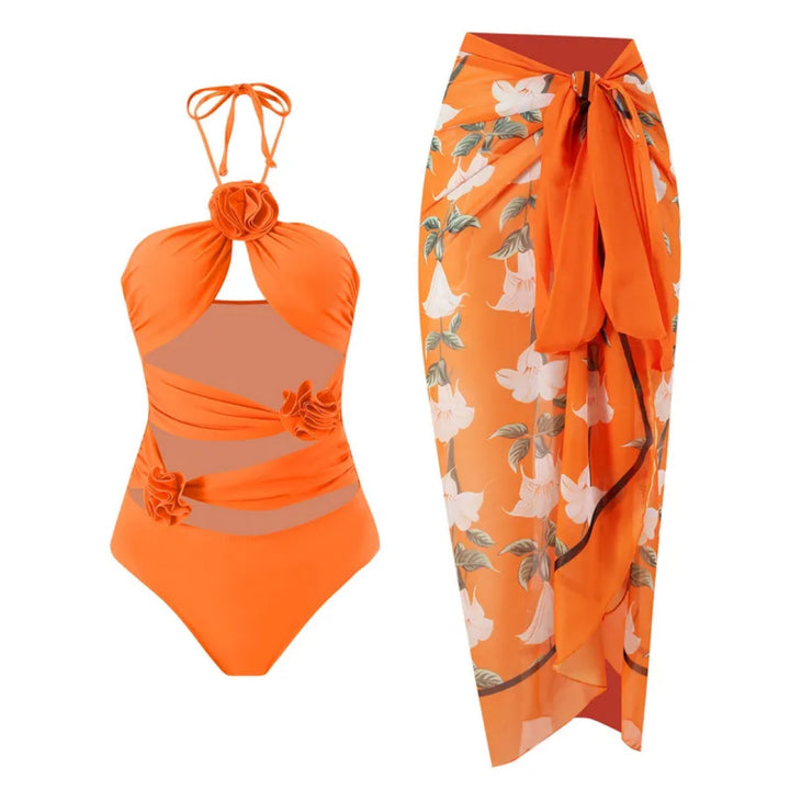 Women's Elegant Classic Style Ditsy Floral 2 Pieces Set - Marian Style Boutique