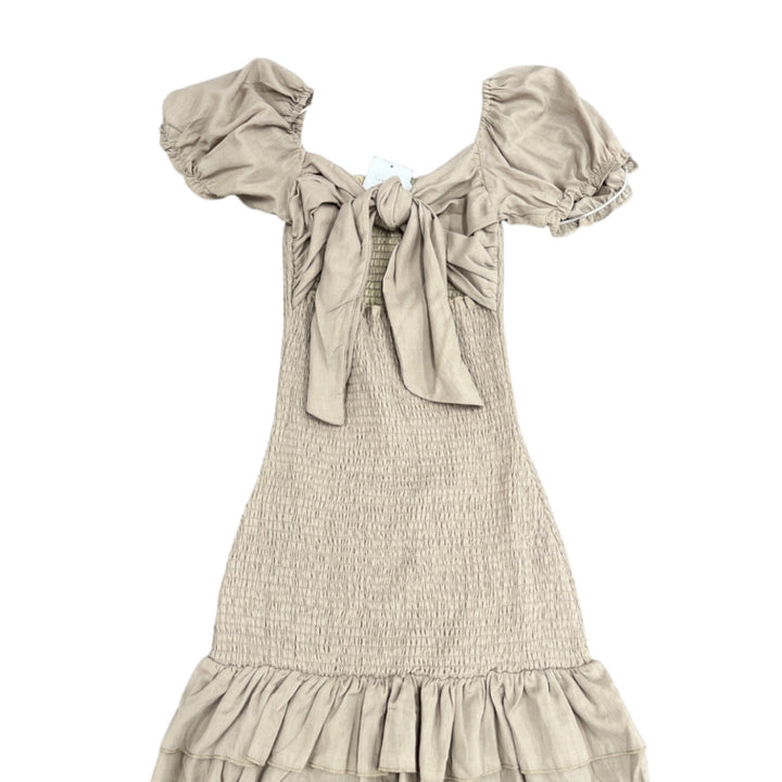 dress- grey laced dress mini - Marian Style Boutique